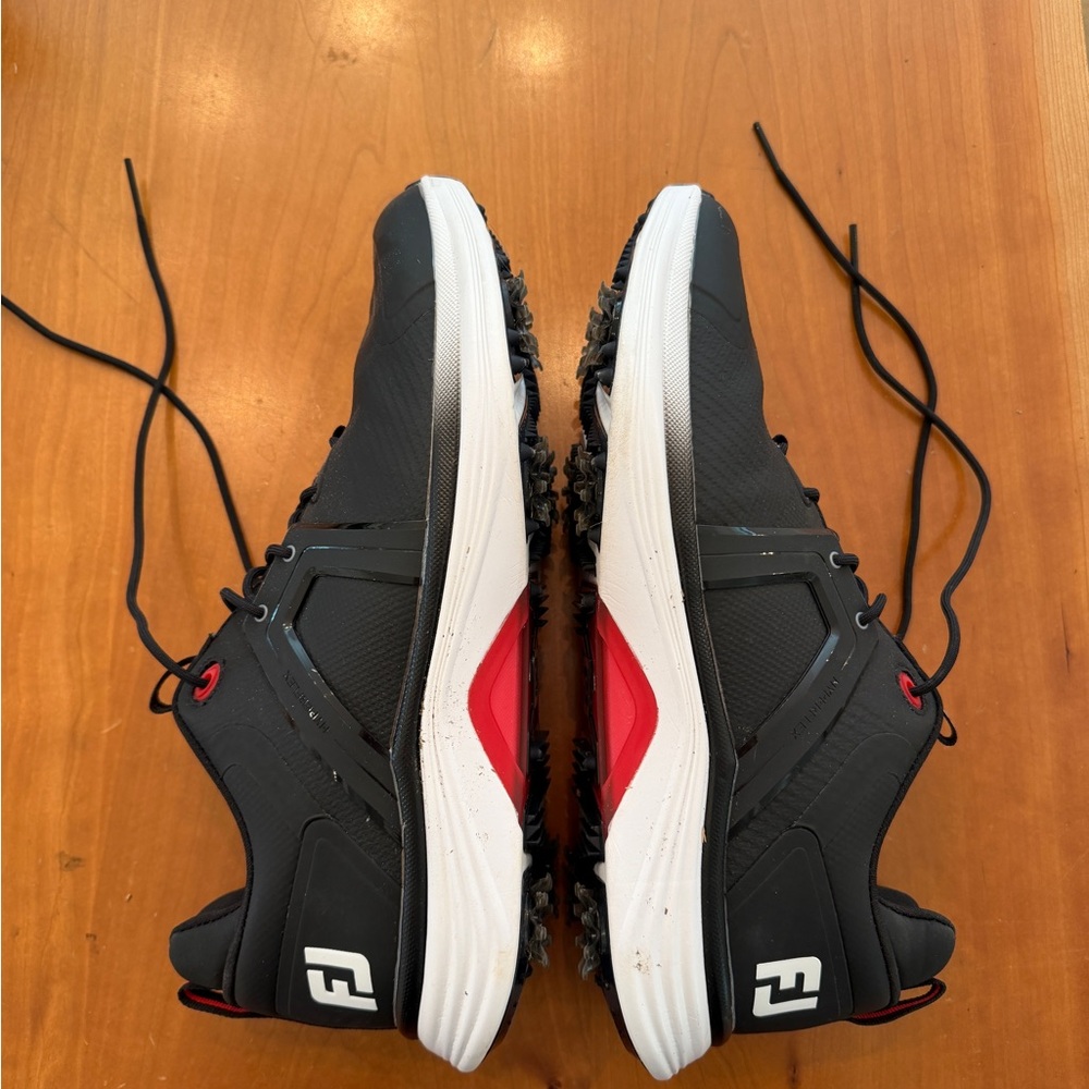 Men's Footjoy Black and Red Golf Shoes